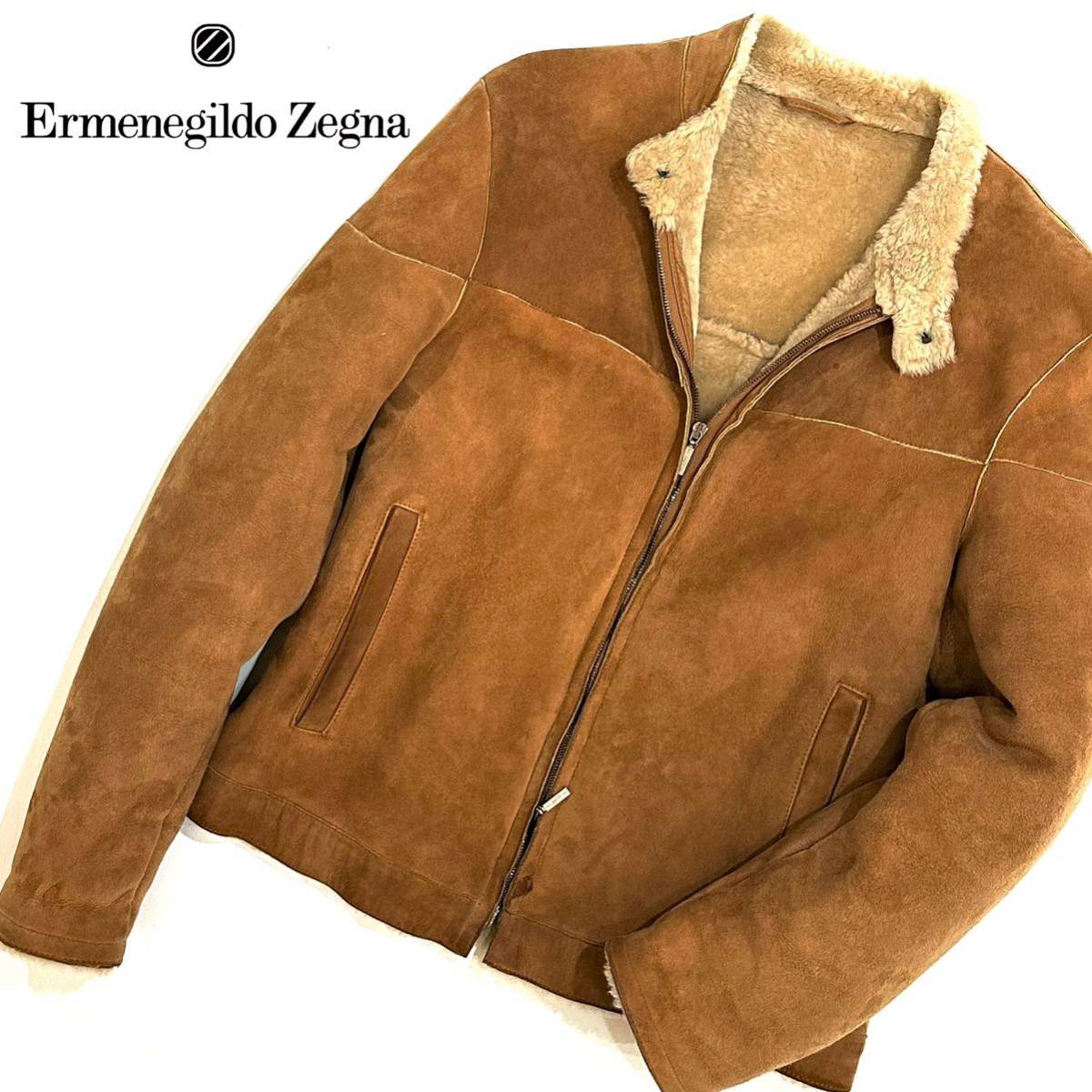 イタリア製 Ermenegildo Zegna Soft 羊革 シープスキン ソフト