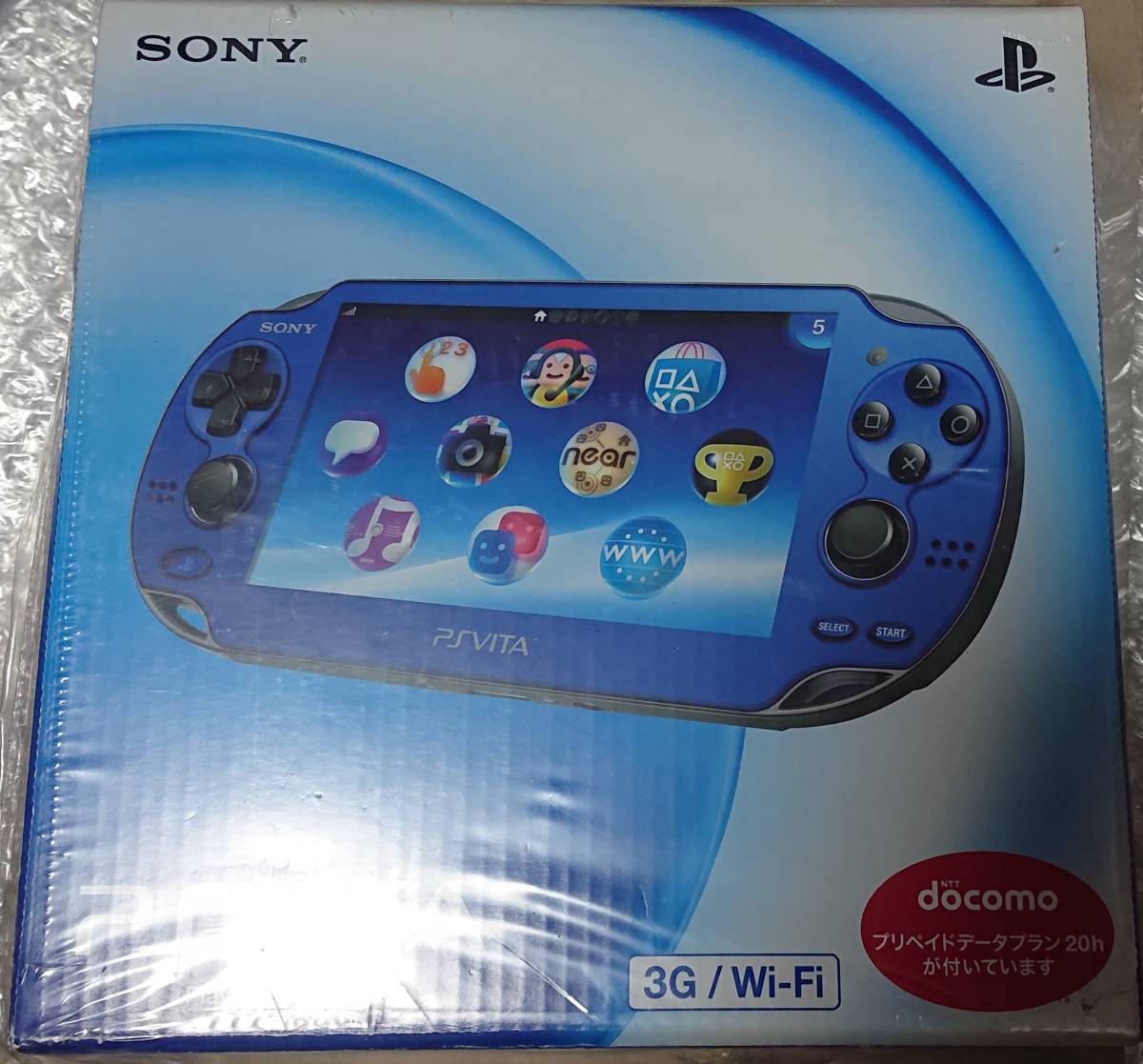 【超希少・未開封・新品】PS VITAサファイアブルー(PCH-1100、3G/Wi-Fiモデル)