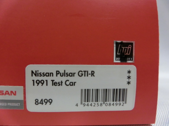 *hpi MIRAGE 1/43 Nissan Pulsar GTI-R 1991 Test Car новый товар 