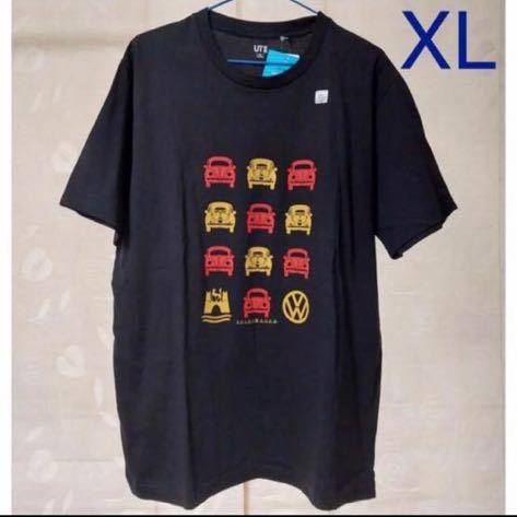 ◇ ユニクロ フォルクスワーゲン Tシャツ UT XL ブラック ☆ブランド品