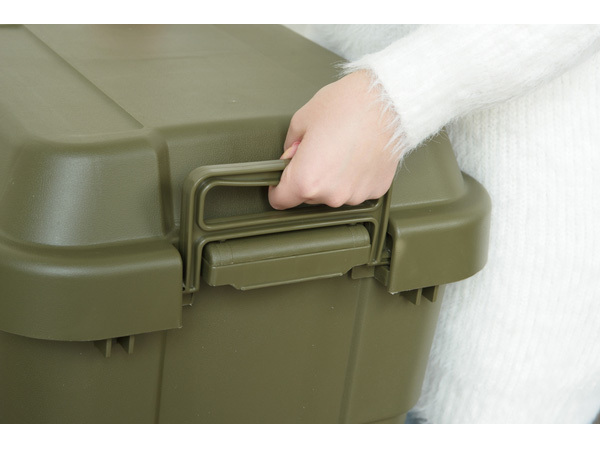  higashi . trunk cargo 50L khaki W60×D39×H37 TC-50KH outdoor camp storage box Manufacturers direct delivery free shipping 