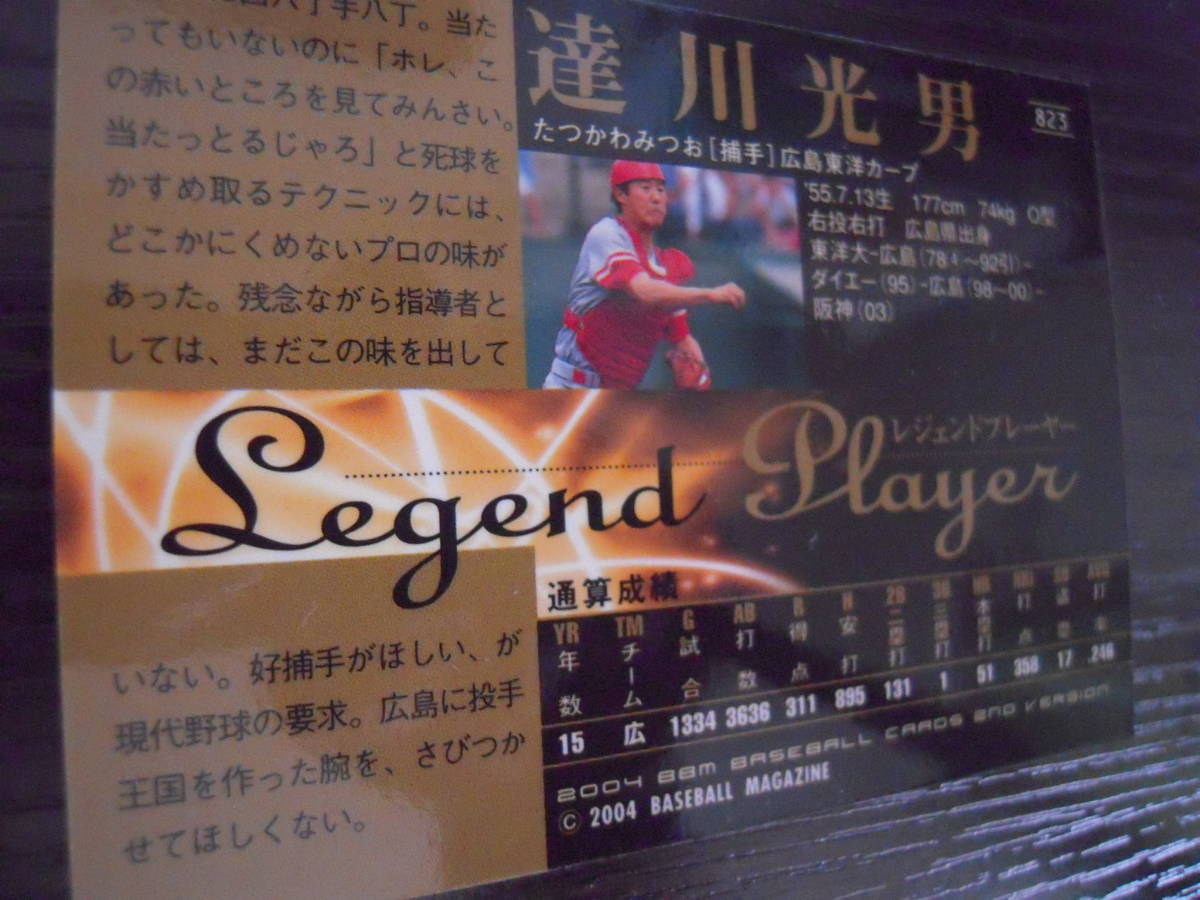 広島カープ達川光男選手のサインカードの画像2