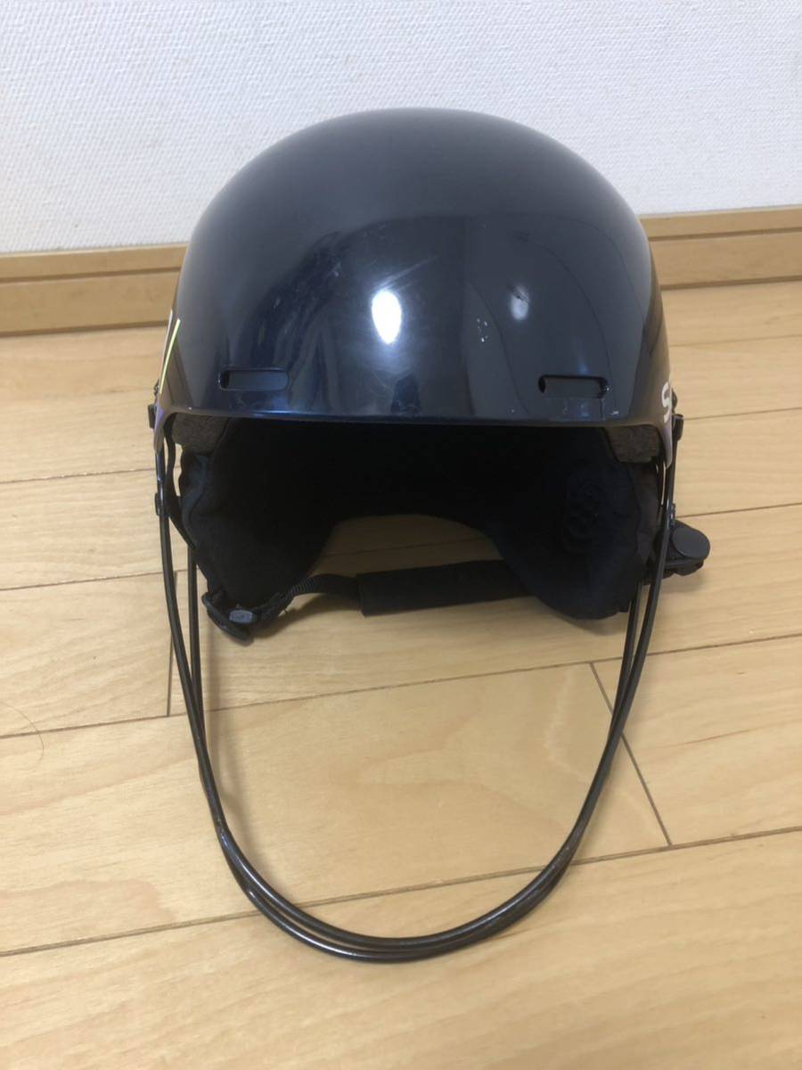 サロモンSALOMON チンガード付SLヘルメット S RACE BLUE サイズM(56-59cm) L40540000 の画像3