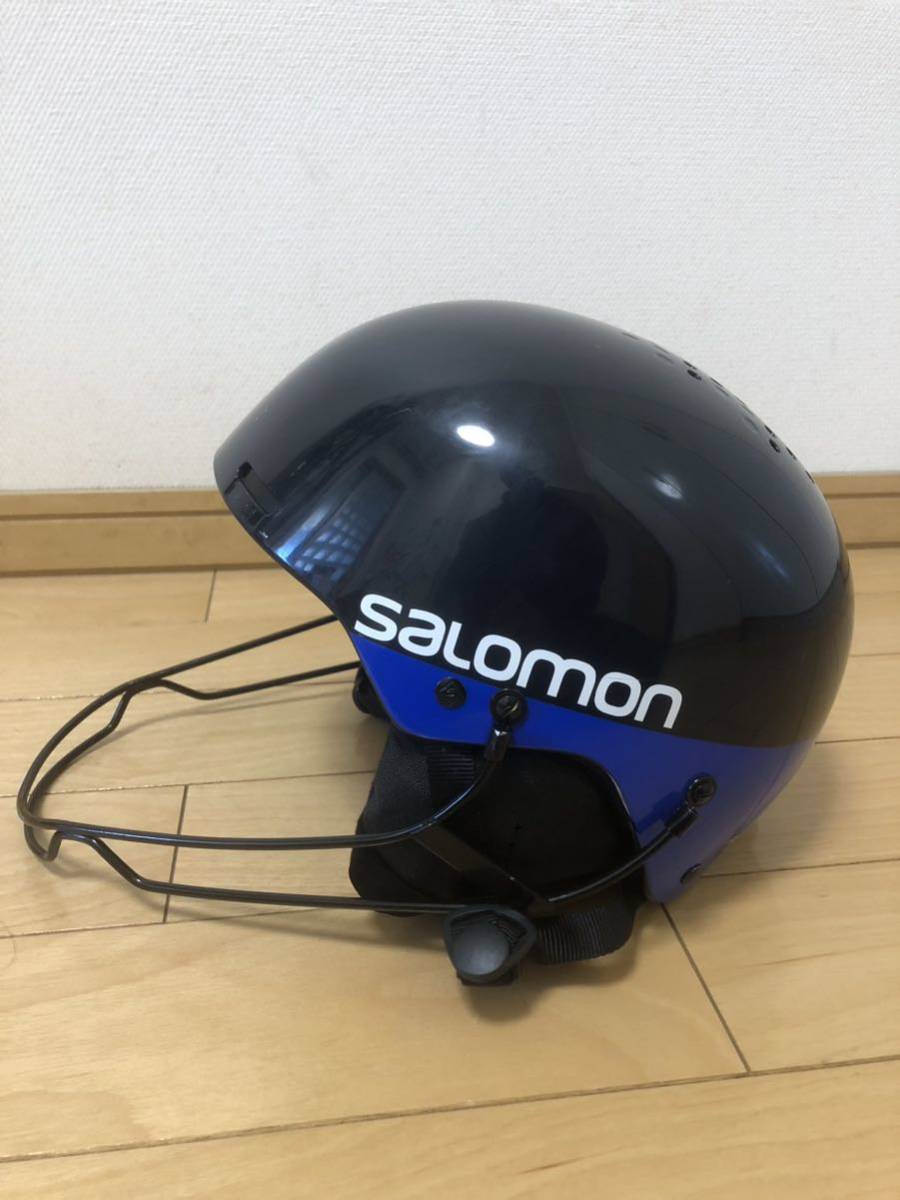 サロモンSALOMON チンガード付SLヘルメット S RACE BLUE サイズM(56-59cm) L40540000 の画像2