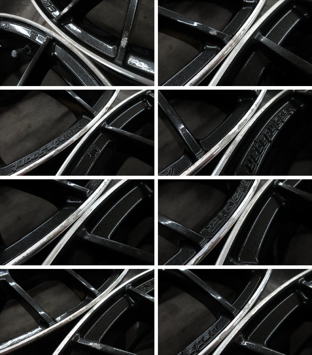 ■送料無料 A2■ Weds Sport SA-20R ■ 19×8.5J+45 ■ 5H PCD114.3 ◇ 4本 ◇ メタリック/ブラック系 日本製/1ピース 1本/約9.7kg_画像10