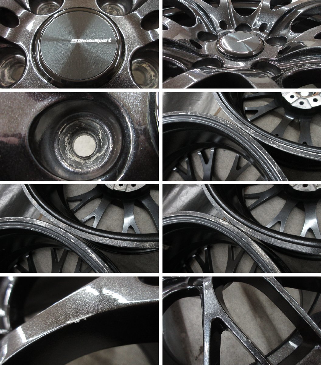 ■送料無料 A2■ Weds Sport SA-20R ■ 19×8.5J+45 ■ 5H PCD114.3 ◇ 4本 ◇ メタリック/ブラック系 日本製/1ピース 1本/約9.7kg_画像8