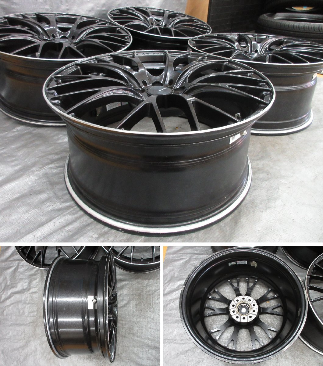 ■送料無料 A2■ Weds Sport SA-20R ■ 19×8.5J+45 ■ 5H PCD114.3 ◇ 4本 ◇ メタリック/ブラック系 日本製/1ピース 1本/約9.7kg_画像6