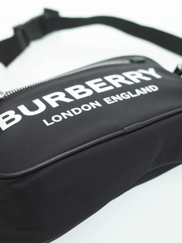 ☆BURBERRY バーバリー ロゴ プリント ECONYL バムバッグ ボディバッグ