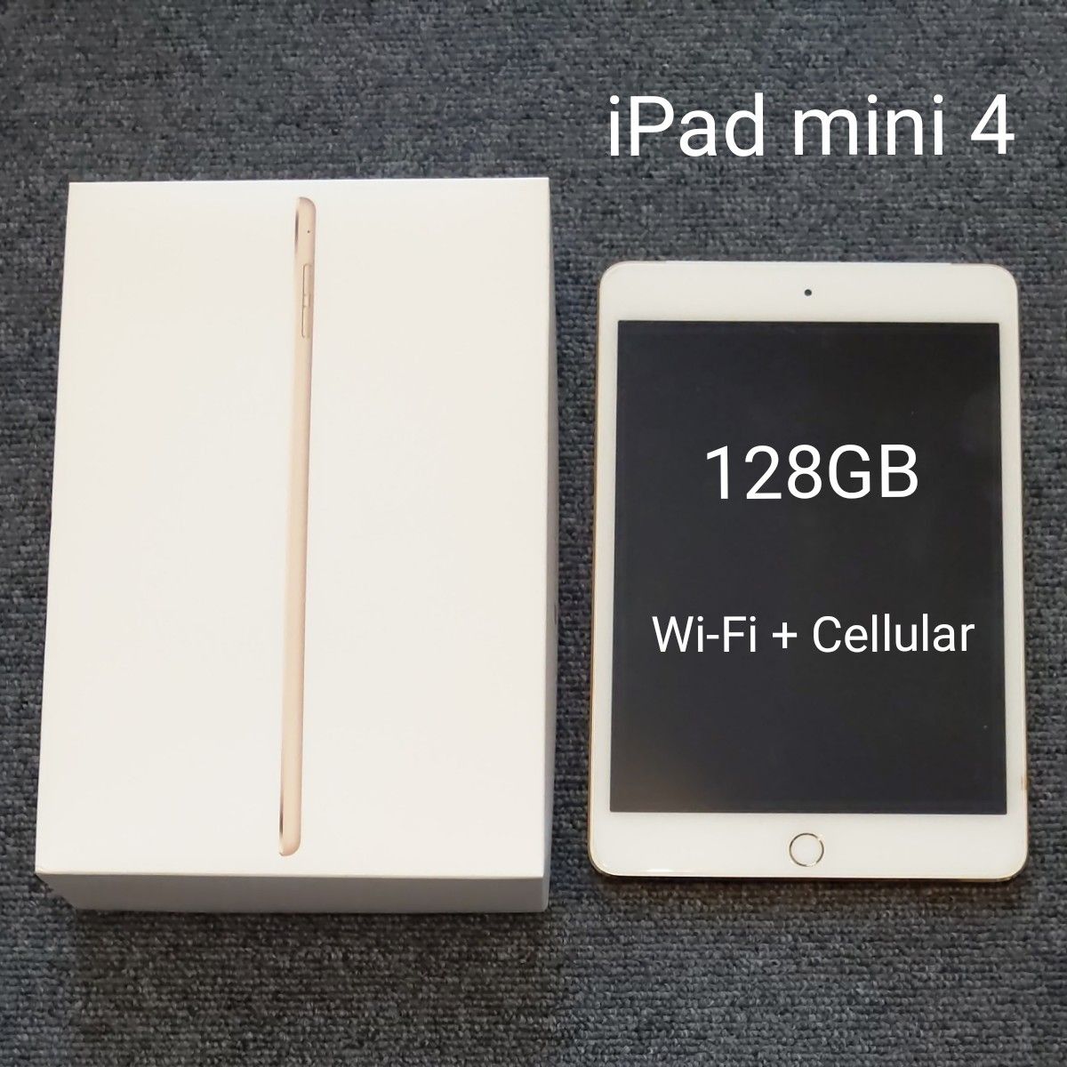 半額品 iPad mini4 Wi-Fi+Cellular 128GB ゴールド tbg.qa