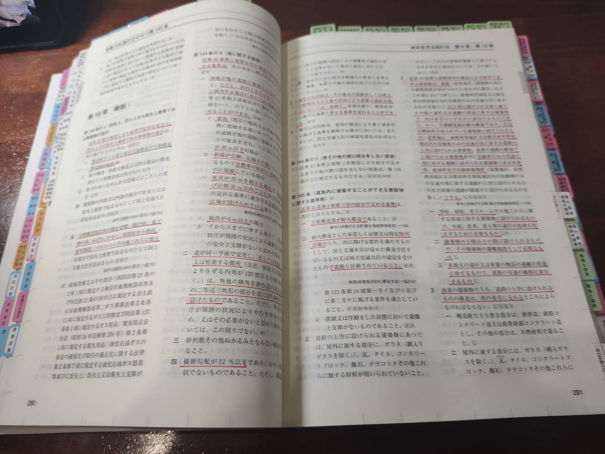 2023年版 一級建築士用法令集 (線引済み・INDEX貼付け済み) ☆の通販