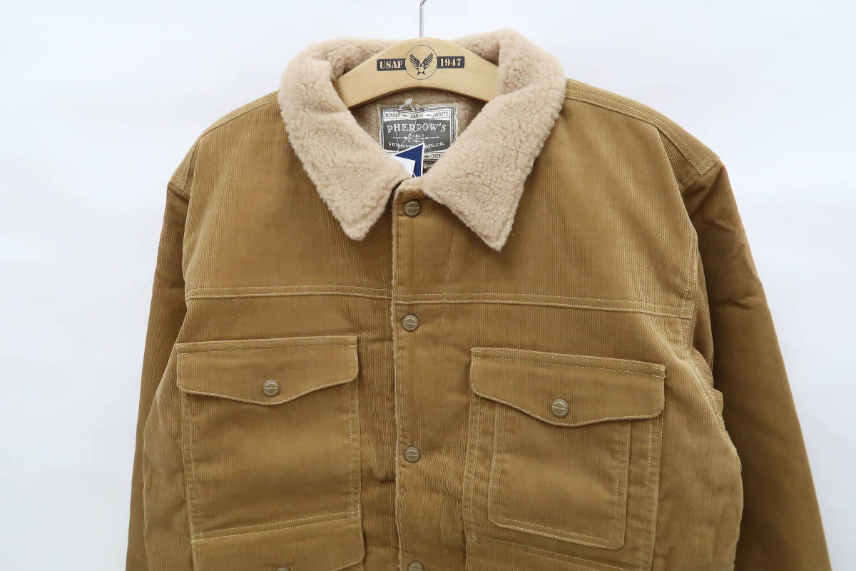  Fellows corduroy lunch jacket 16W-PMRJ1 reverse side boa Short JKT beige (XXL) somewhat dirt 50% off ( half-price ) free shipping prompt decision new goods 