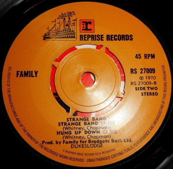 FAMILY / ROGER CHAPMAN Strange Band UK盤3曲入りEP Reprise 1970_画像3