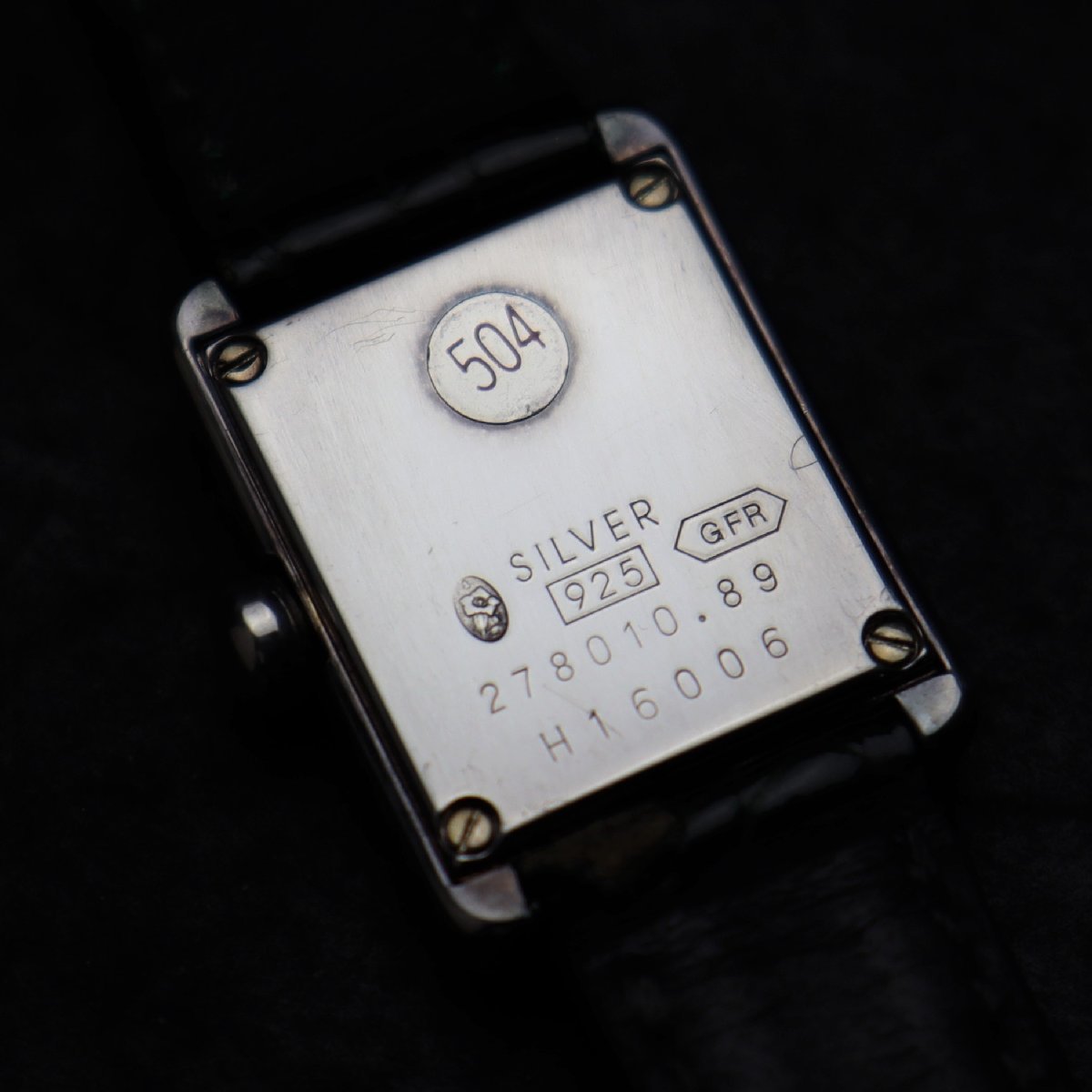 電池 TECHNOS テクノス 278010.89 クォーツ 1Pダイヤ 銀無垢ケース
