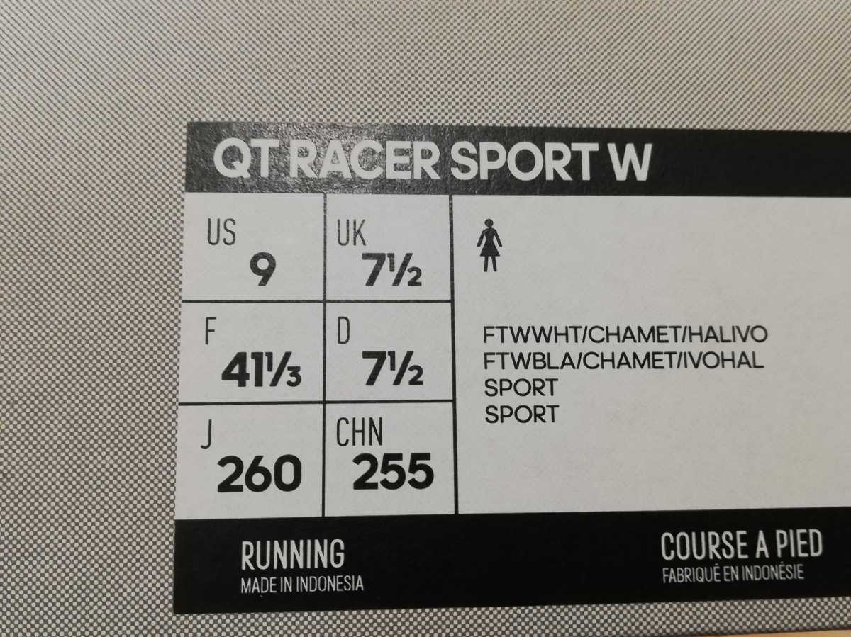 未使用品adidasアディダス“【QT RACER SPORT W】ランニングシューズ◆26㎝(ウイメンズ)　ホワイト_画像8