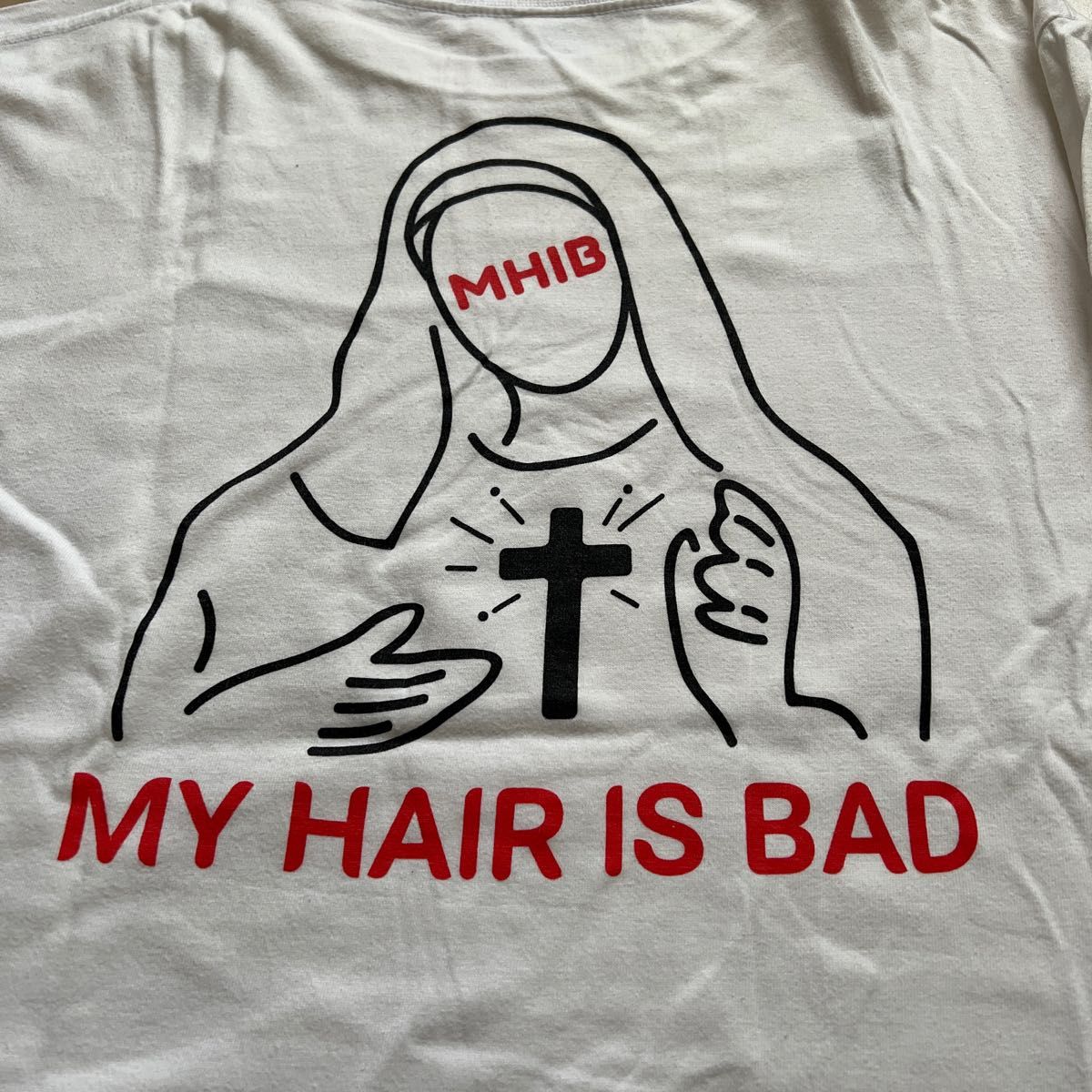 My Hair is Bad マイヘア ロゴTシャツ 赤 レッド