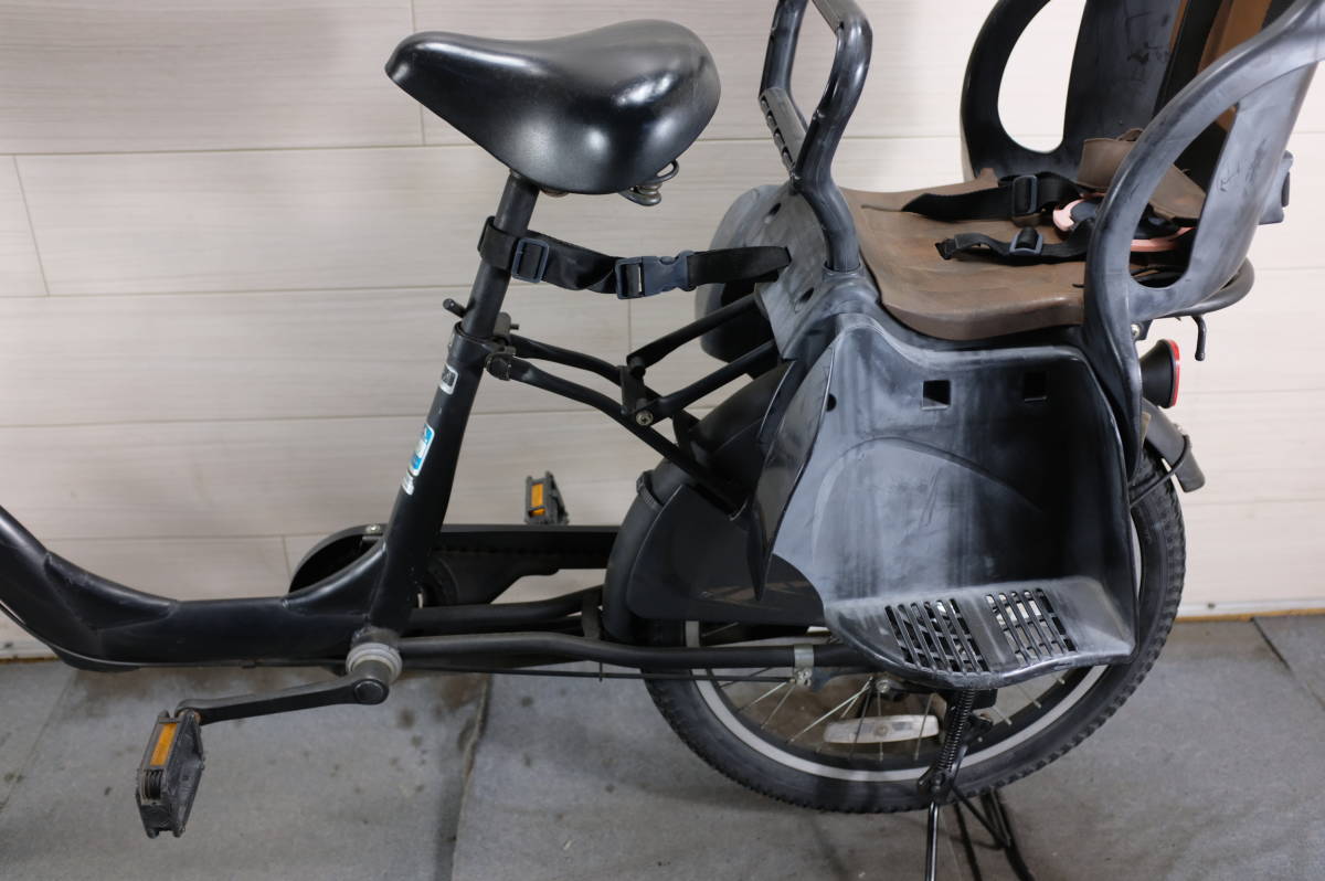 大阪配送価格【436】子供乗せ自転車 VIRGO ブラック 3人乗り対応-