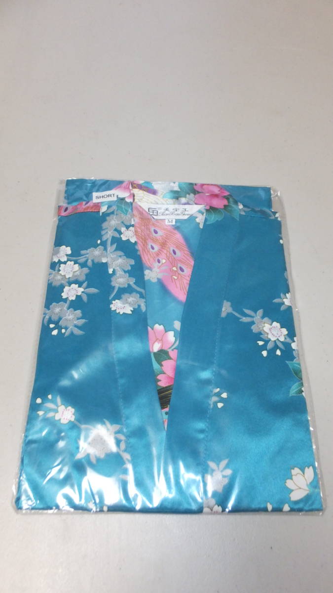 *KIMONO DRESS* Cosplay kimono tops short kimono dress Short turquoise dress length approximately 78Cm size M NEW FROM JAPAN made in China Asian Dress