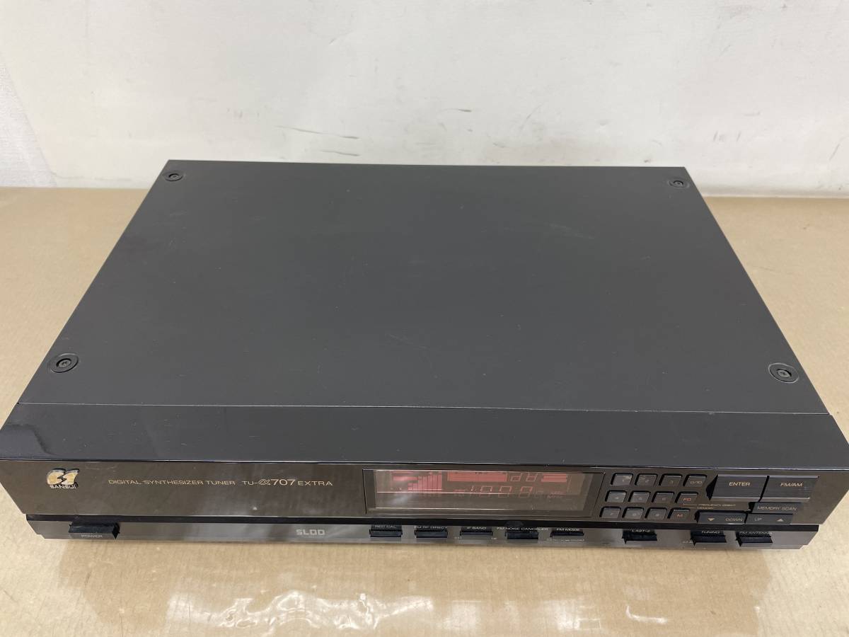 ム 21803-②◆SANSUI【TU-α707EXTRA】デジタルシンセサイザーFM/AMチューナー◆※現状品の画像2