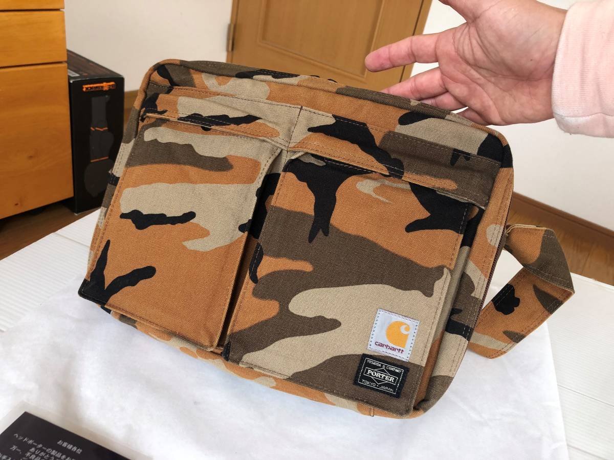 ポーター ヘッドポーター カーハート ショルダー バッグ ポーチ XL L