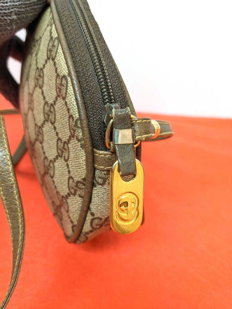 美品 極上!Gucci GG柄ショルダーバッグ ポシェット オールドグッチ レア