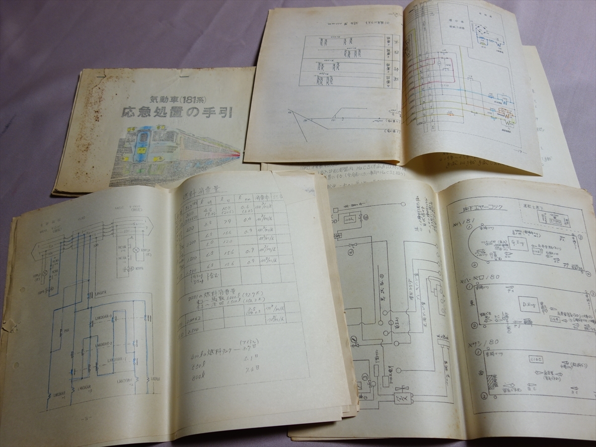 【注意事項あり】 国鉄関係 鉄道学園 プリント 印刷物 不揃い バラ まとめて 181系 キハ181 多め_画像1