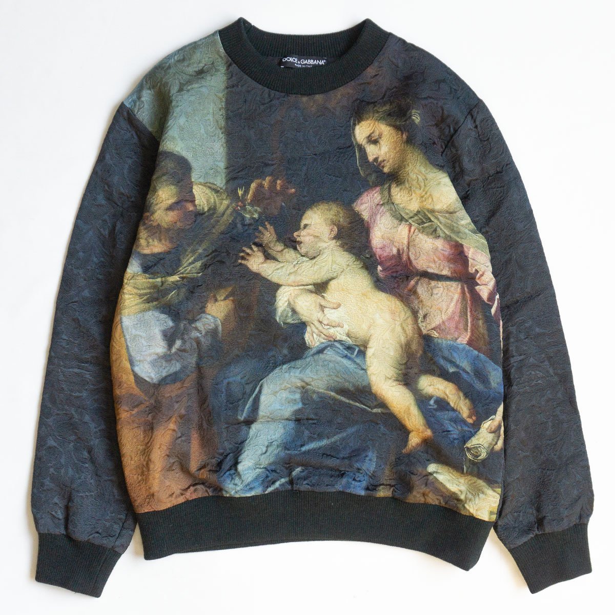 【今日の超目玉】 【絵画 【美品】DOLCE&GABBANA スウェット】48 2301080 D&G ドルチェ&ガッバーナ トレーナー