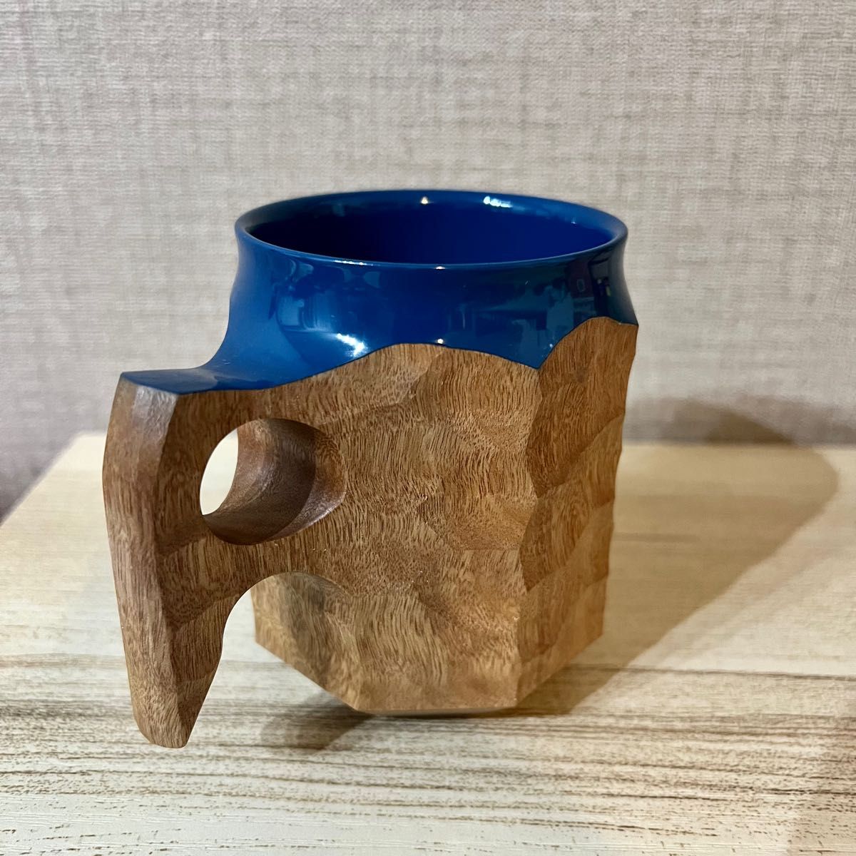 超人気 ジンカップ JINCUP Woodworks Akihiro 2L 青 新品 漆 食器