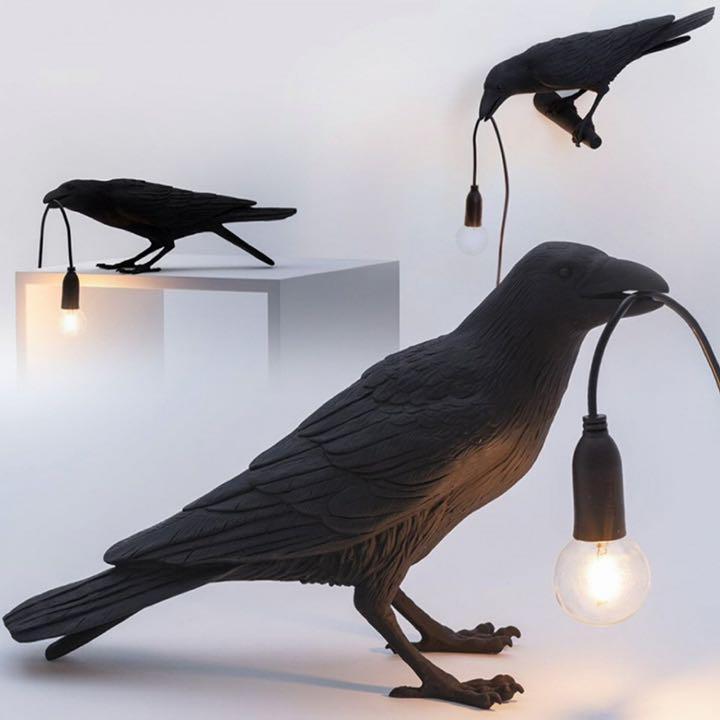 ヤフオク! 新品 カラスランプ 照明スタンド フロアスタンド インテリ... 新品 カラスランプ 照明スタンド フロアスタンド インテリア 鳥 電球付き