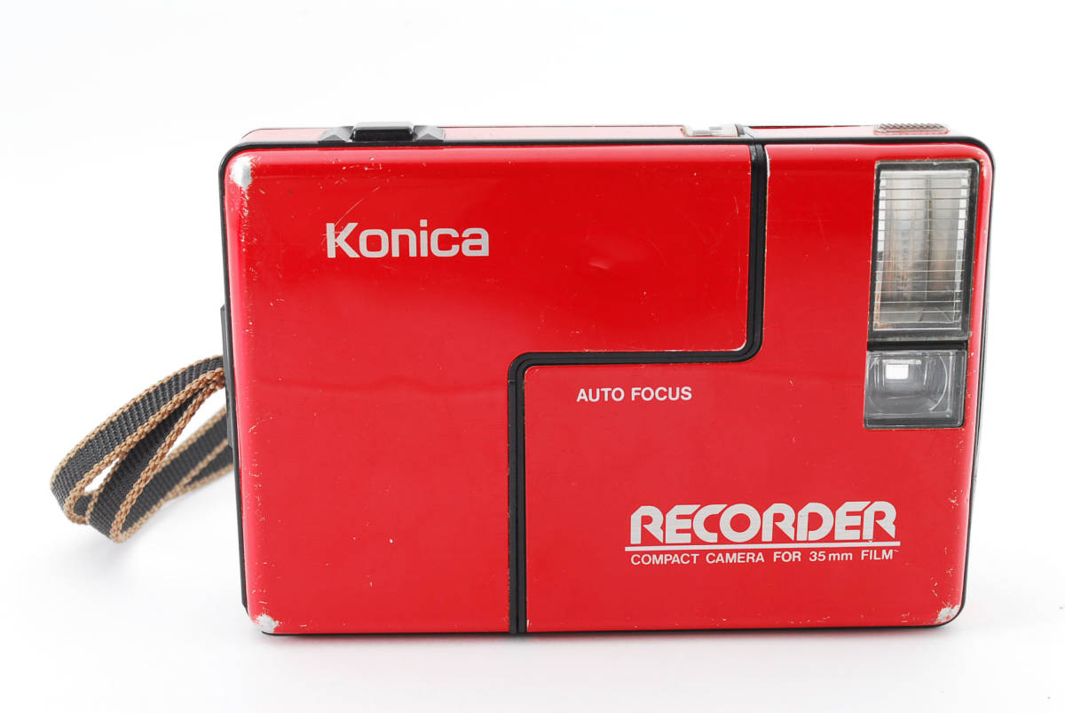 C1936】Konica RECORDER コニカ レコーダー 赤 【C1936】Konica