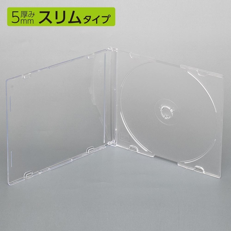 Blu-ray&CD&DVD case thickness 5mm slim type 1 pcs storage ×5 piece pack clear lOA-RCD5M5P-C 01-7213 ohm electro- machine 