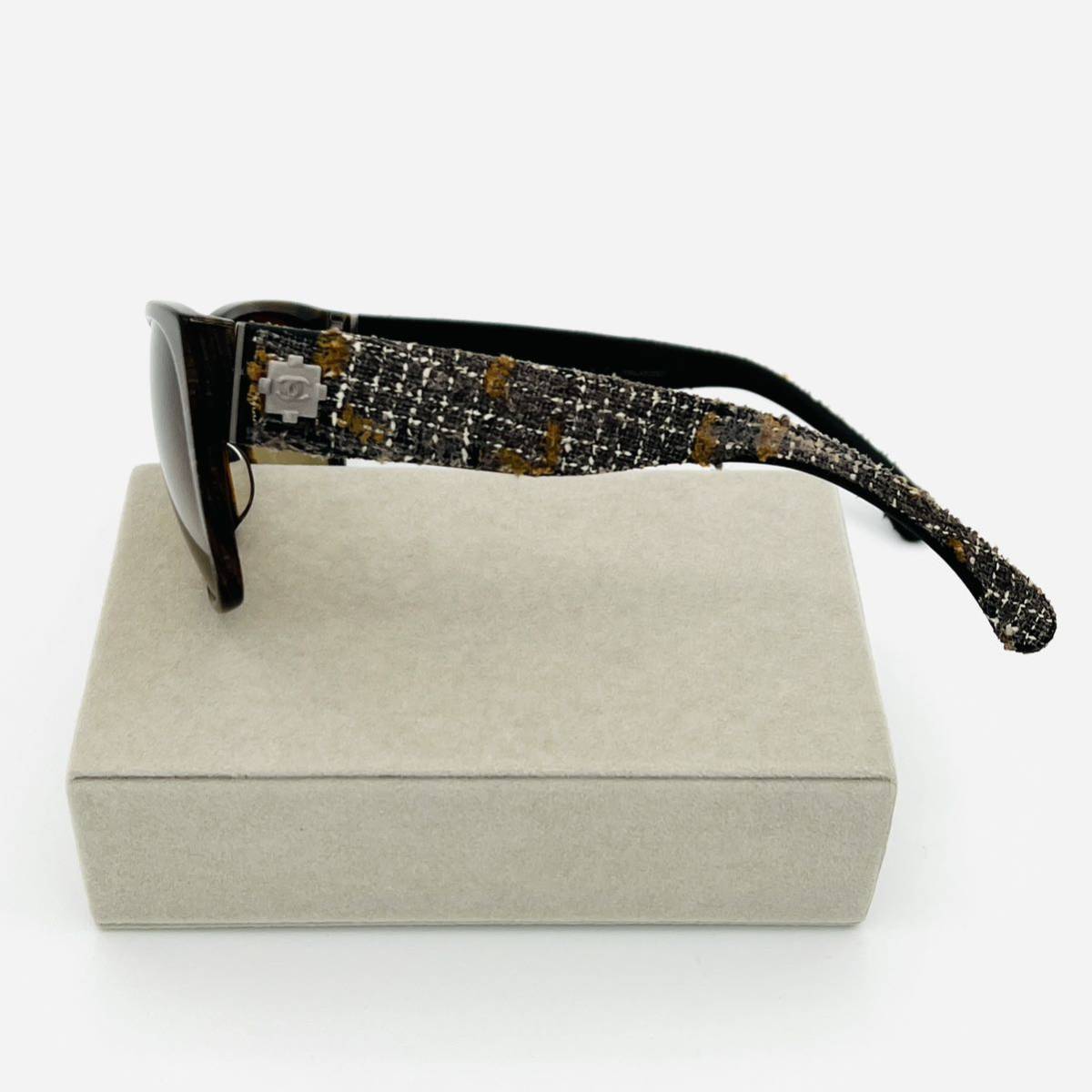 CHANEL シャネル サングラス ツイード 付属品多数 メガネ 眼鏡-