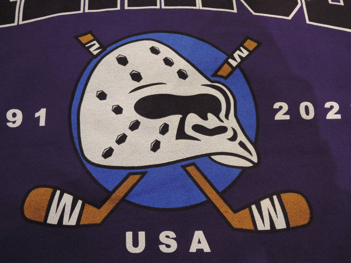 X-LARGE XLARGE XLarge HOCKEY CREWNECK SWEAT purple XL size 2023 newest popular commodity repeated price cut!