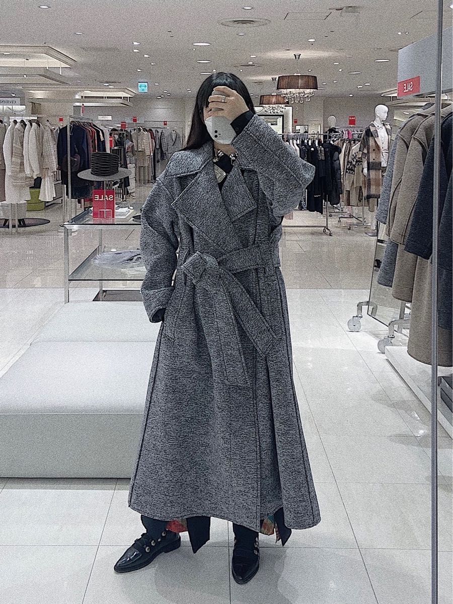 ISSEY MIYAKE 21AW WOOL STRATA LONG COAT