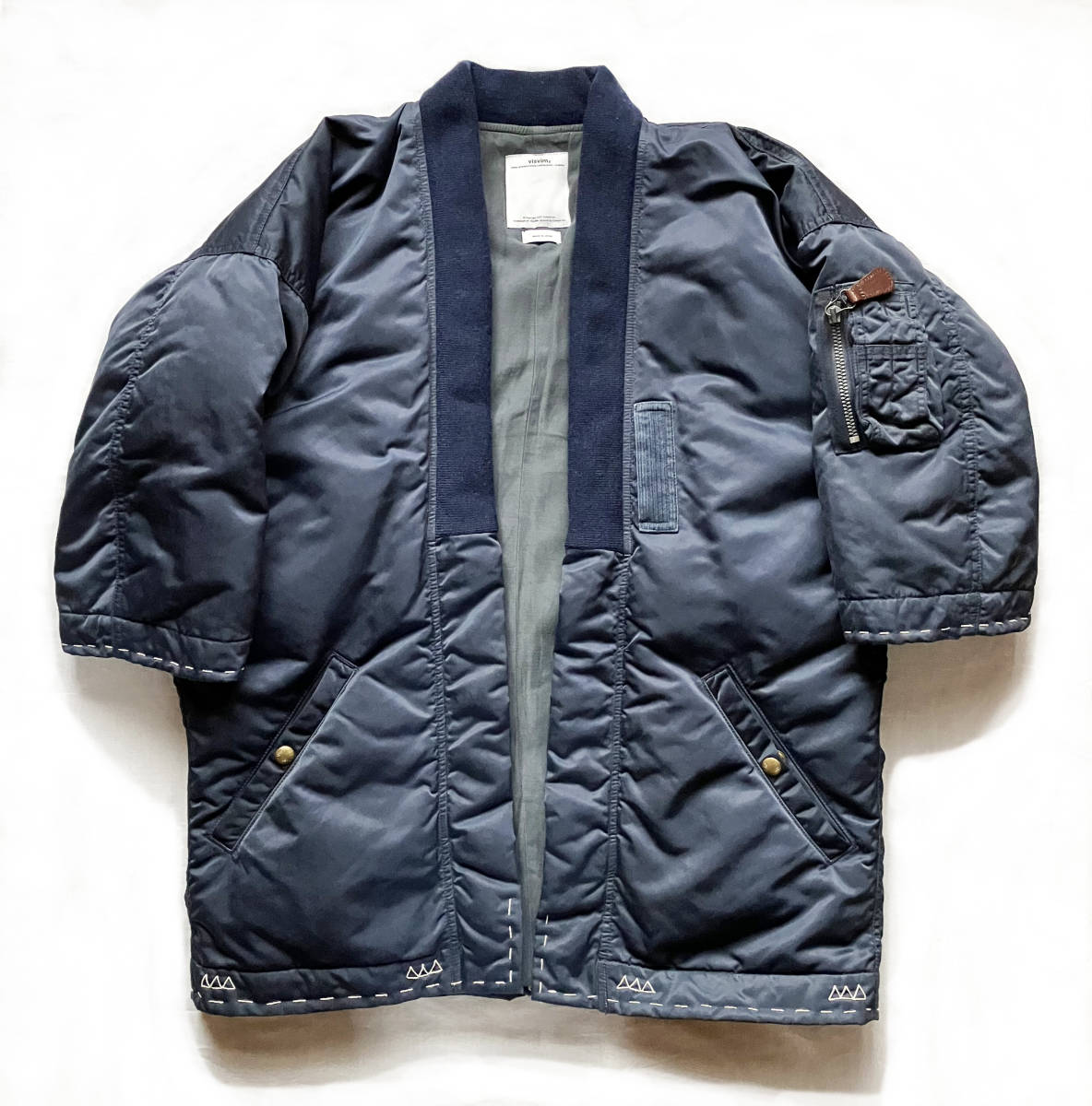 お得セット visvim 泥染 NAVY JKT DOWN KIMONO SANJURO ジャケット、上