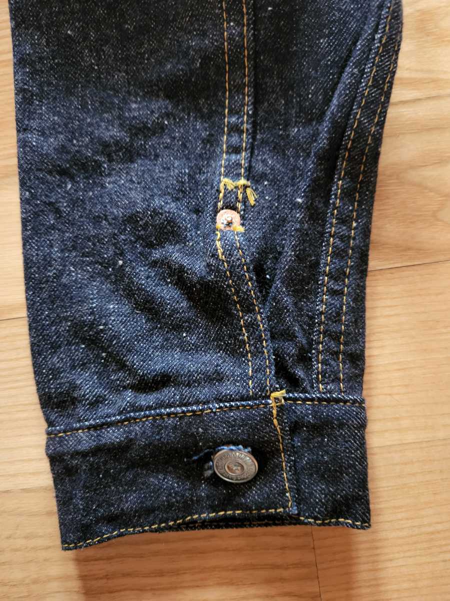 新作　送料込★SAMURAI JEANS SO552XX-EB サムライジーンズ　刺繍入りセカンドGジャン 男気15oz刀耳セルビッチデニム　インディゴ　42_画像8