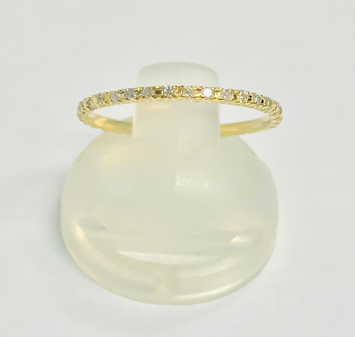 充実の品 qoj.YOD03 K18 ダイヤ エタニティリング JUPITER 0.17CT 9.5