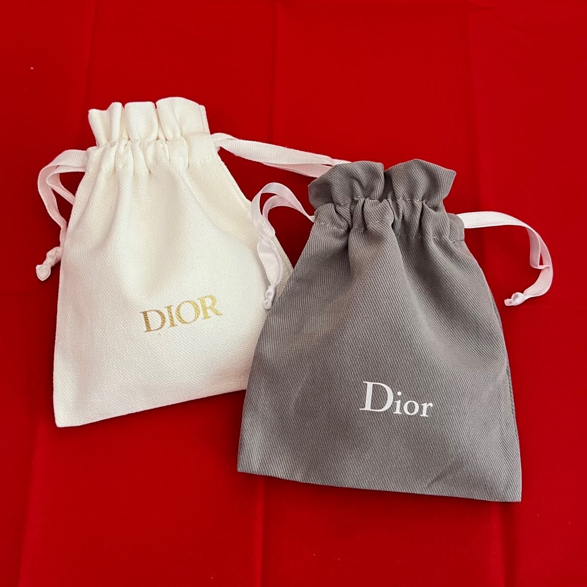 Dior ディオール 巾着袋 袋 グレー - ショップ袋