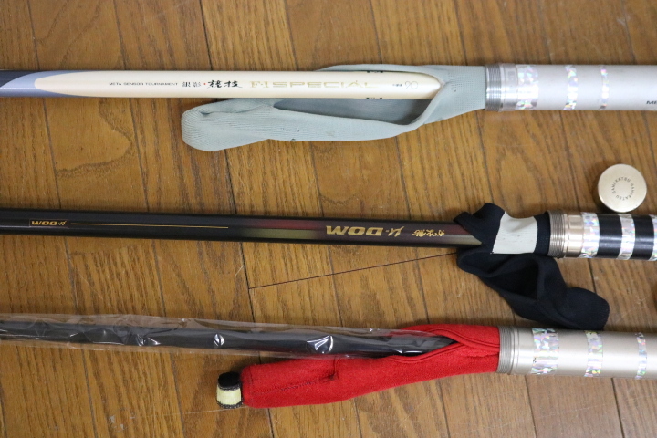 【ト石】 釣り具 釣竿 鮎竿 まとめ Daiwa 銀影 競技 F-1 SPECIAL/がま鮎 ANESSA-V/925/Tigers/イカダくわせ など EC000EWH51_画像6