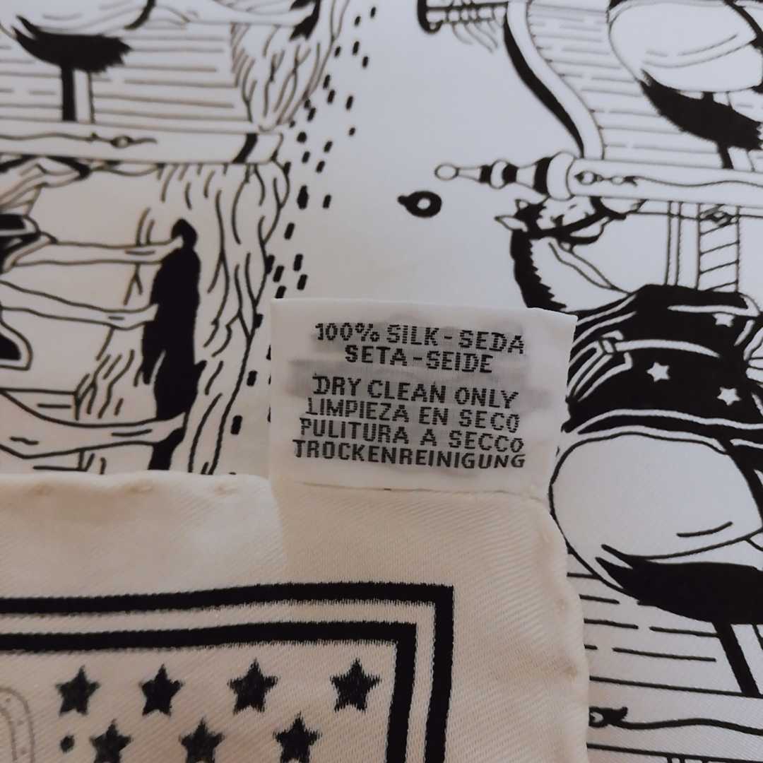 HERMES】カレ55 バンダナ 馬 白 バンダナ フランス製 シルク HERMES】カレ55 バンダナ 馬 白 バンダナ フランス製 シルク