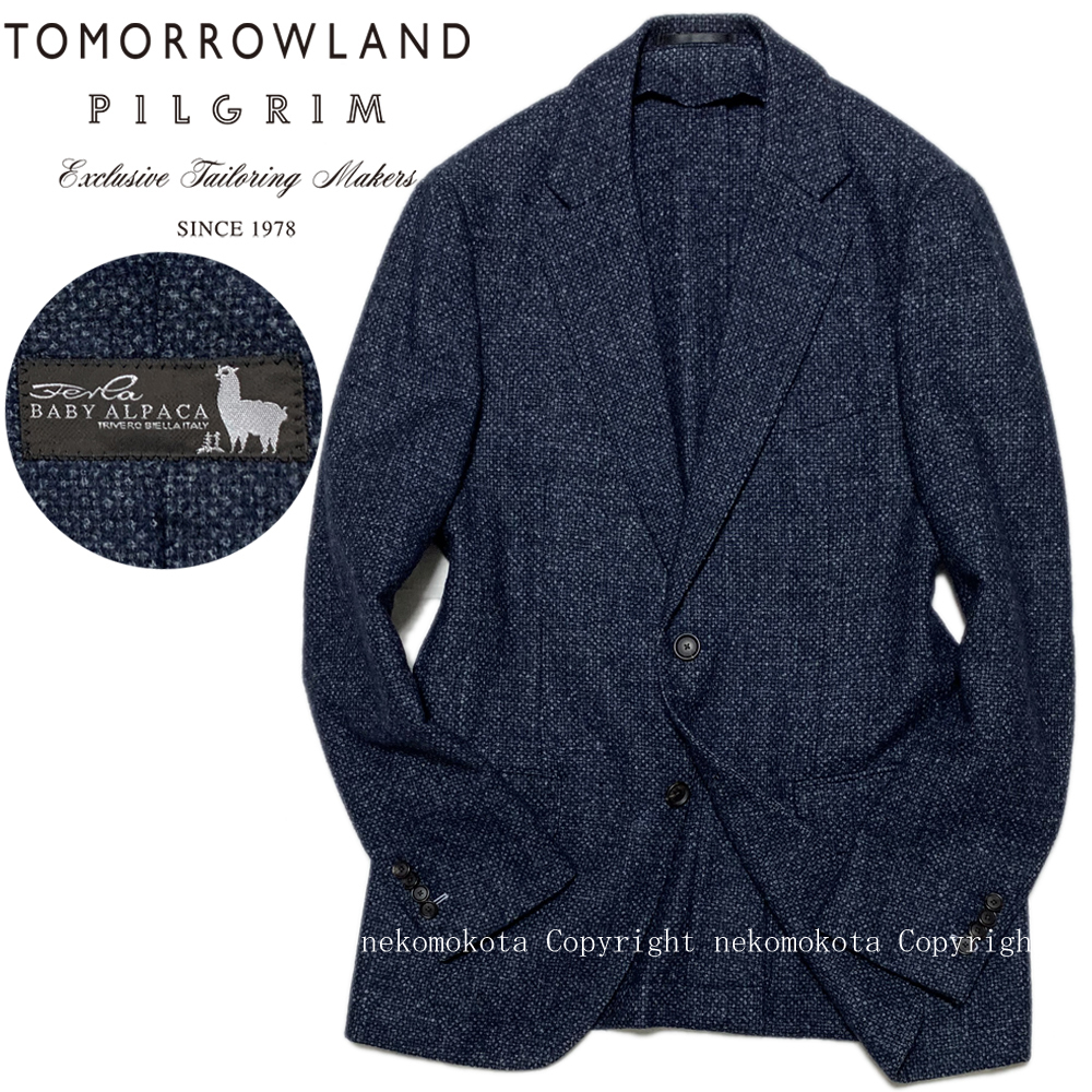 通常在庫品 美品 TOMORROWLAND PILGRIM テーラード ダブル チェック