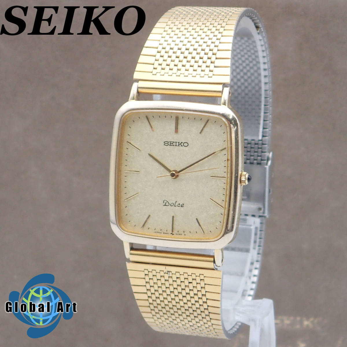 う01007/SEIKO セイコー/ドルチェ/クオーツ/メンズ腕時計/10KT×SS/文字