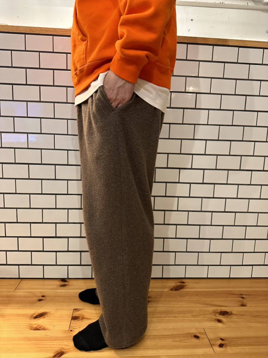 AURALEE オーラリー CASHMERE WOOL BRUSHED JERSEY  PANTS/カシミヤウールイージーパンツ/ワイドパンツ/ニットパンツカシミヤウールパンツ