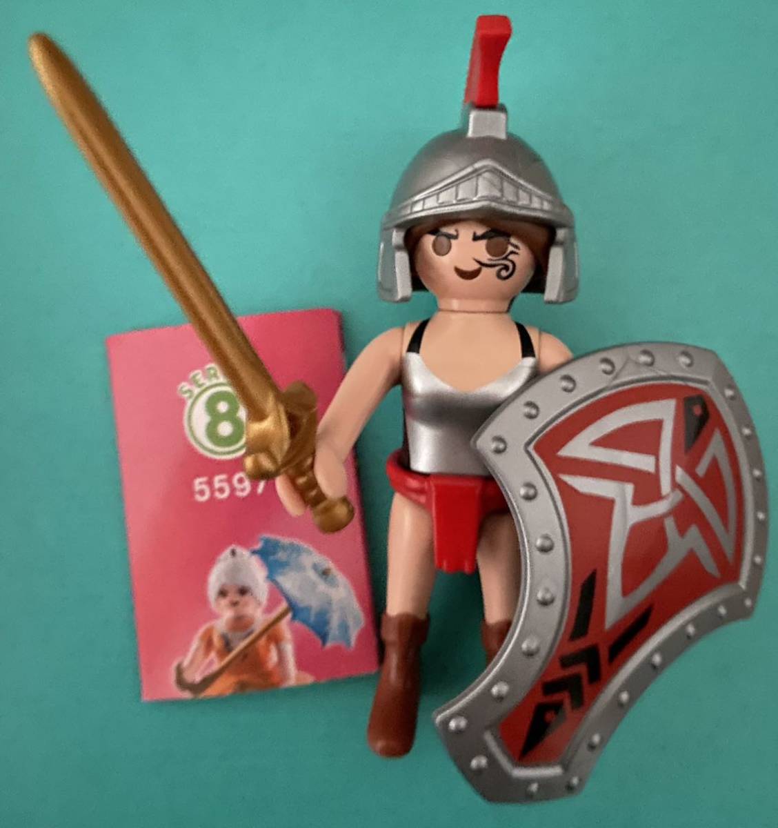 プレイモービル figures シリーズ8 古代ローマの女性グラディエーター playmobil yoru の画像1
