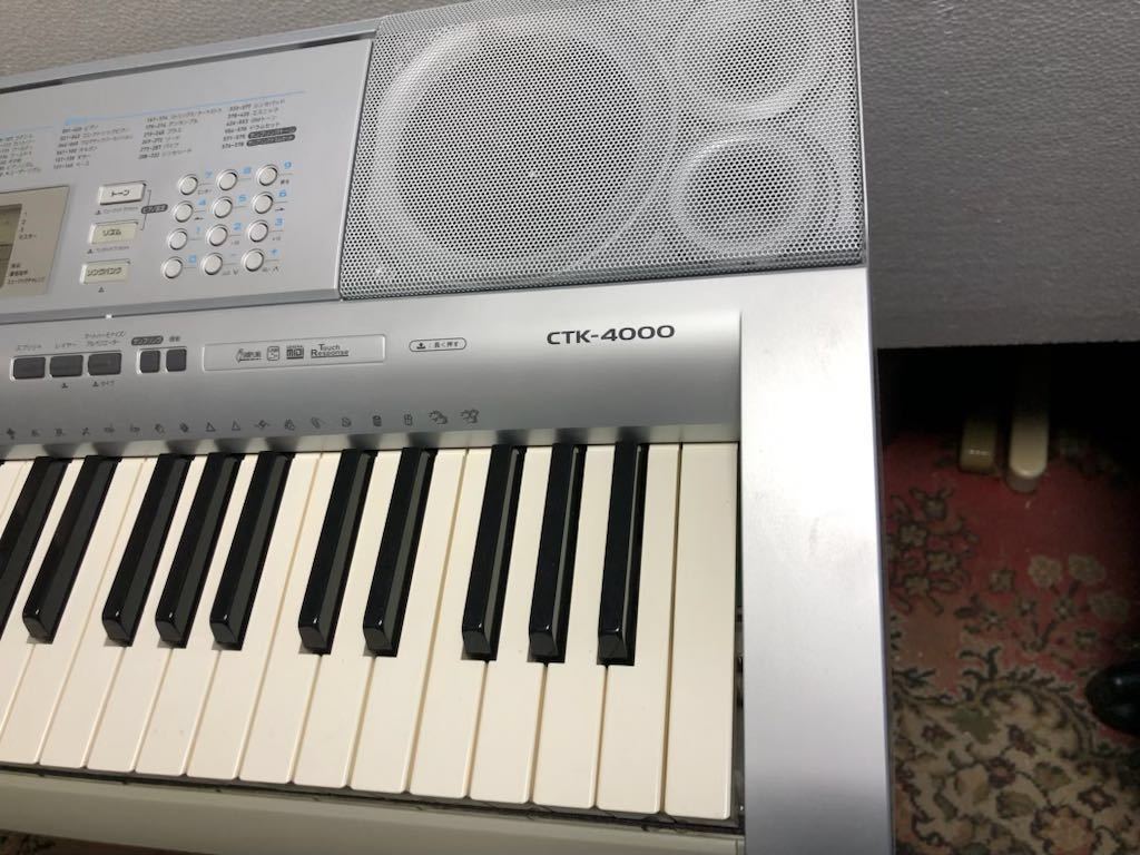 CASIO 電子 BASICキーボード 61鍵盤 CTK-4000 高音質AHL音源 弾き心地の良いピアノ形状鍵盤＆タッチレスポンス 説明書付き_画像2