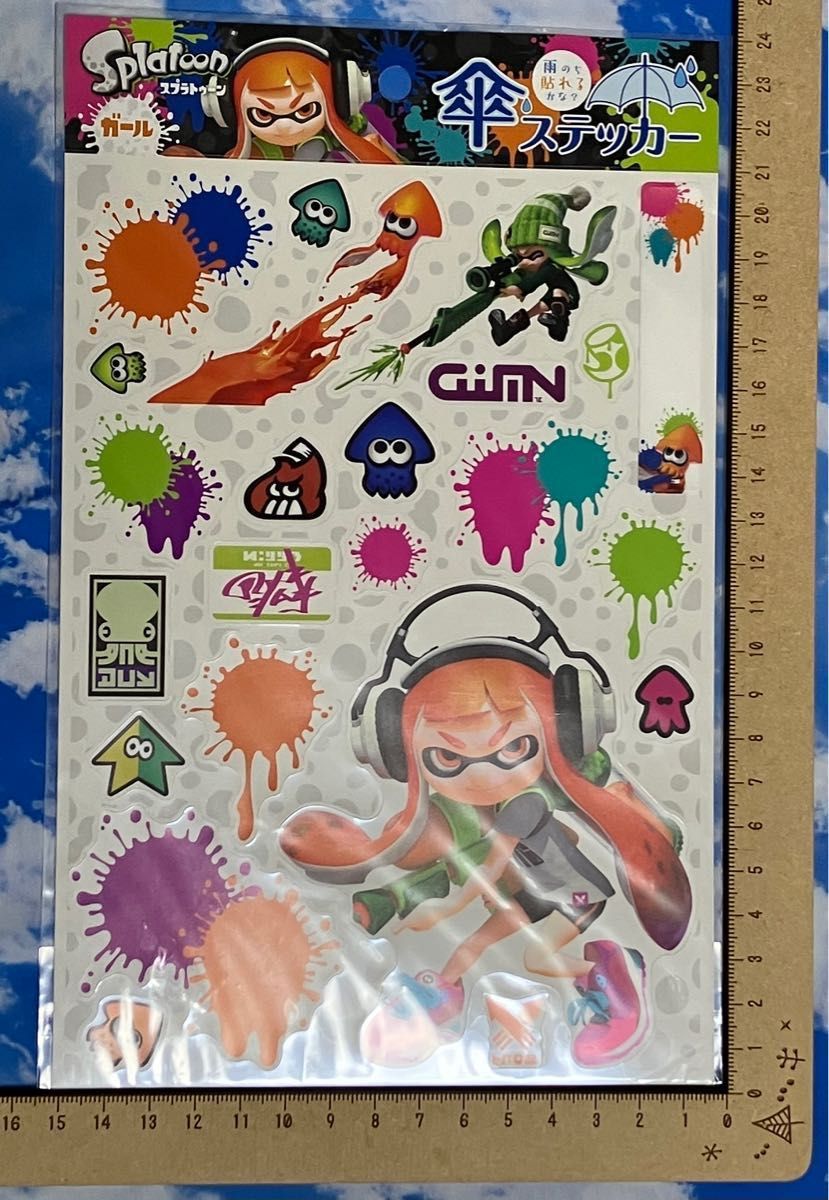 未開封 スプラトゥーン ガール 傘 ステッカー 販売終了商品 希少 レア