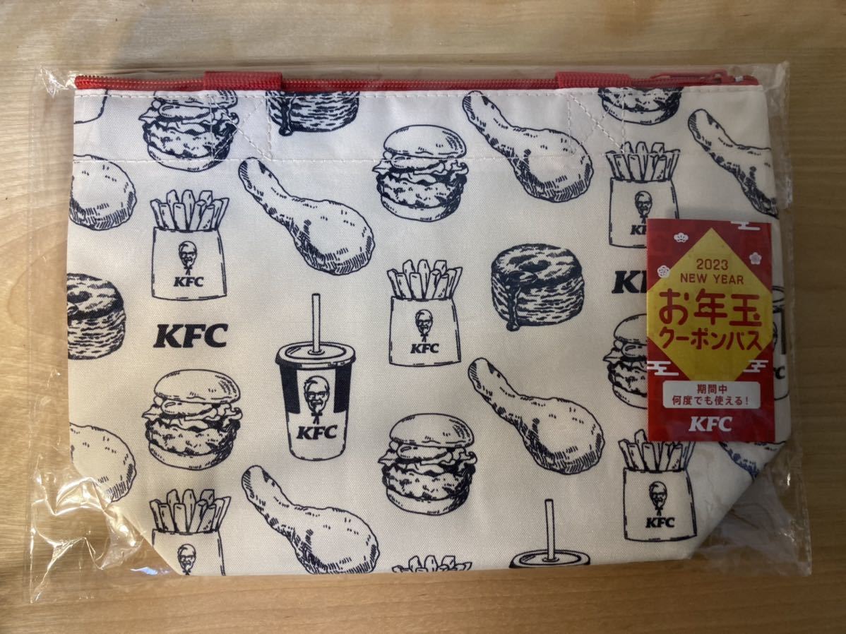 【新品・未使用品】ケンタッキー KFC 福袋 2023／リサイクル保冷トートバッグ＋お年玉クーポンパスの画像1