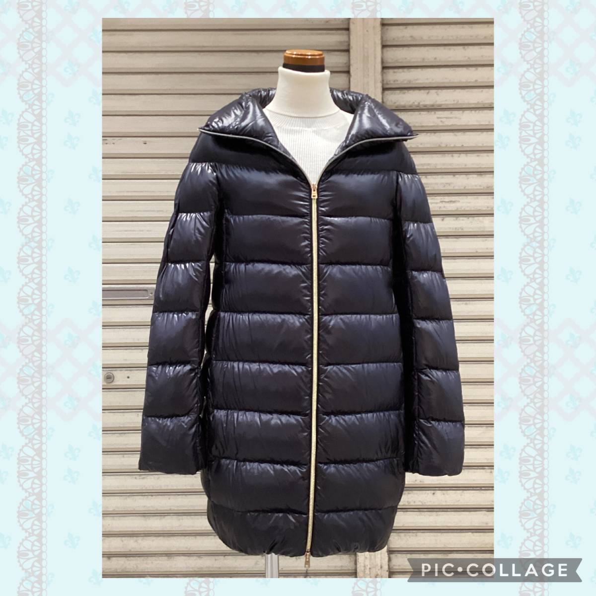 【75%OFF!】 ヘルノ HERNO ダウンコート 38 ブラック ゆったり
