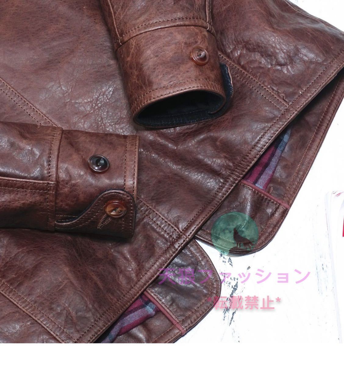 非売品 カーコート レザージャケット ディスパッチャ ○4代目 仔馬革 S