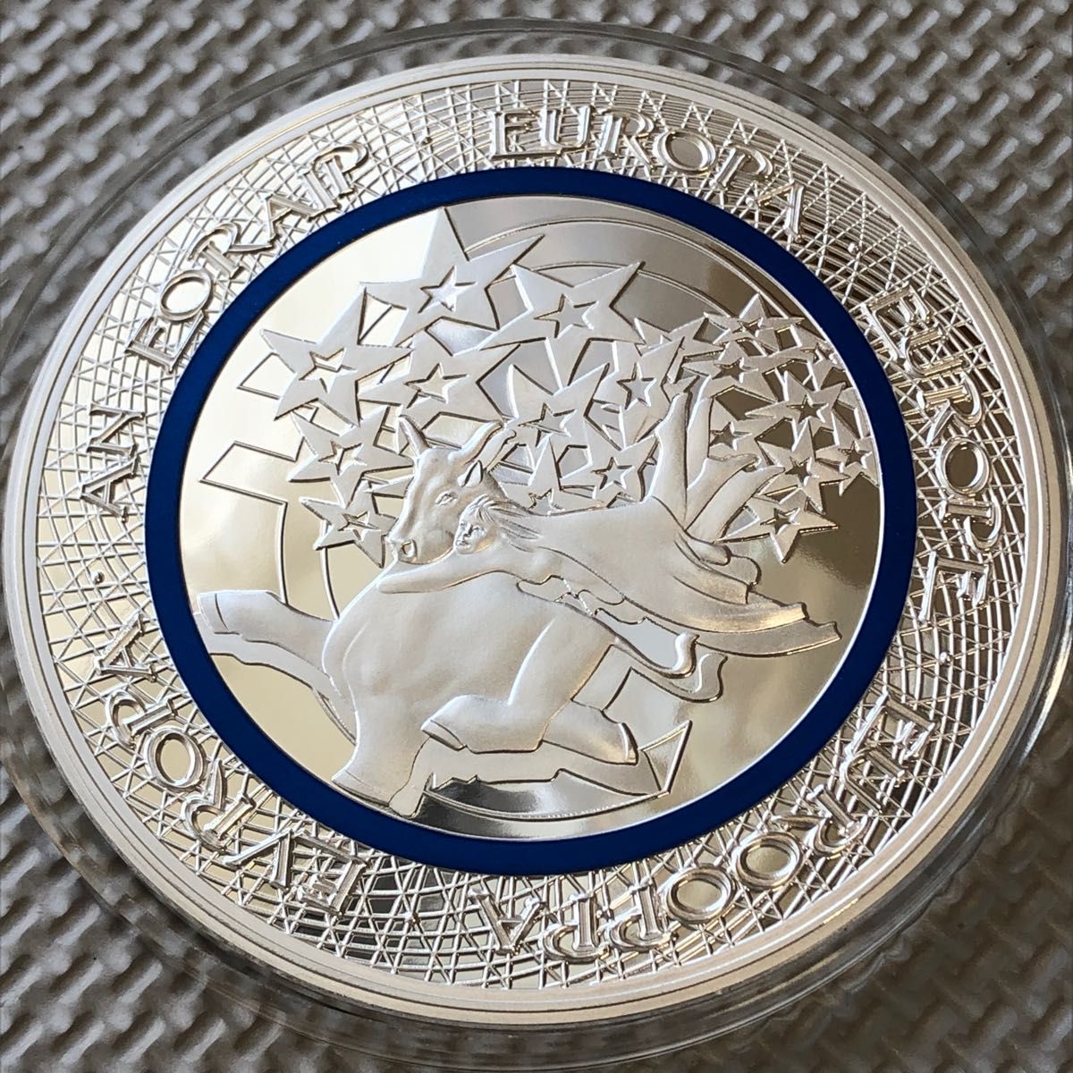 ユーロ誕生20周年 超大型コイン】376g スワロフスキー 装飾付 ドイツ