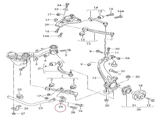 VW Passat front stabi link left side 8D0411317D 4D0411317G 4D0411317J shipping deadline 18 hour 